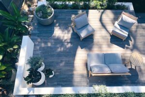 Outdoor Living Design Trends for 2023 - deck with seating image