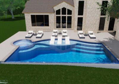 Dripping Springs - Geometric Pool Design - photo